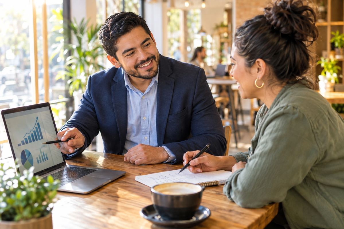 JMAP Group consultant meeting with a business owner