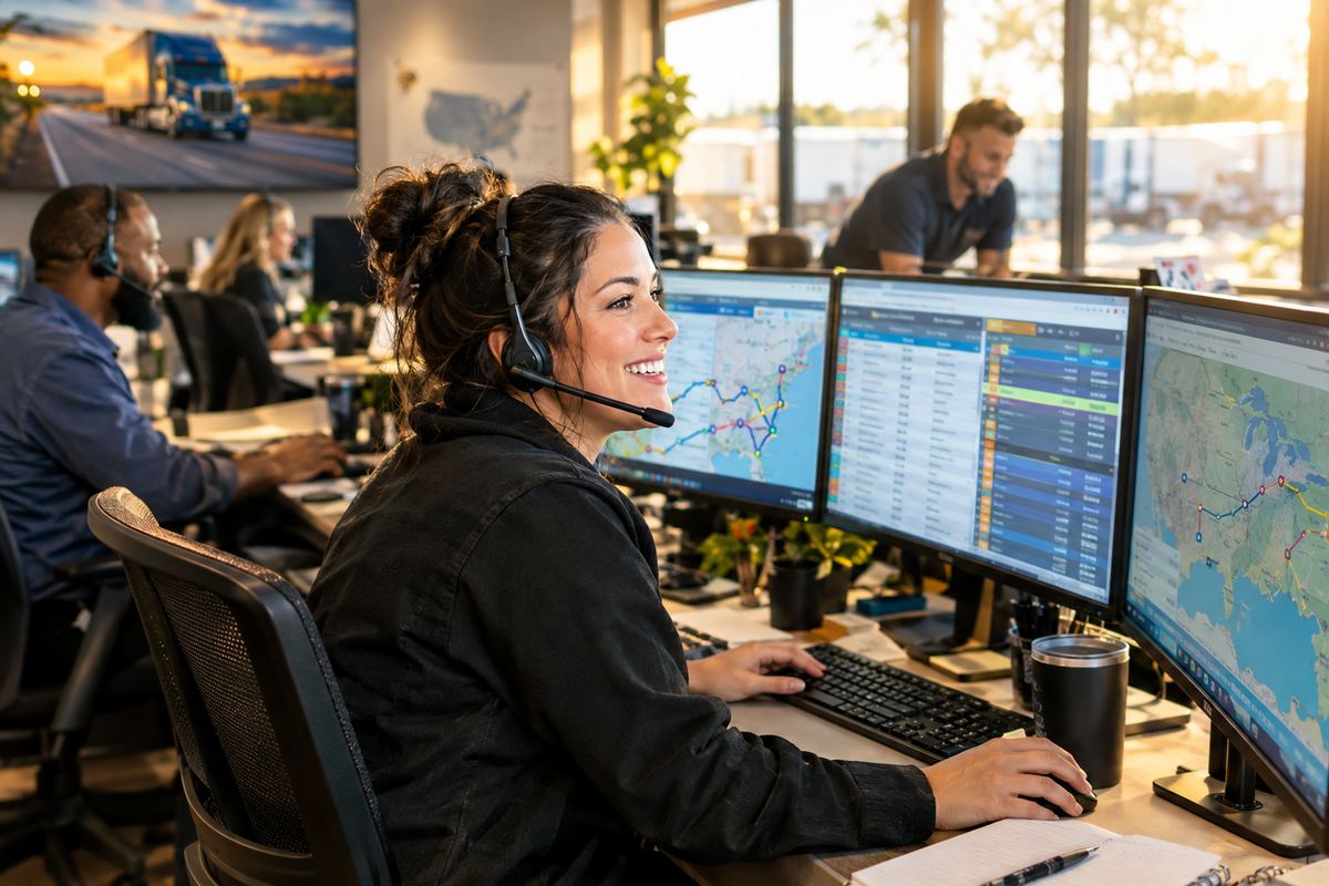 The JMAP Group logistics team managing loads and routes