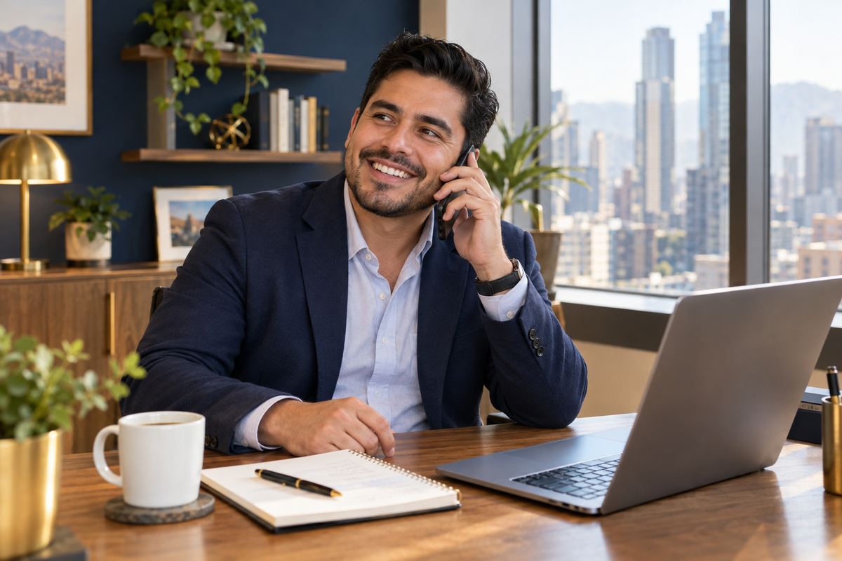 JMAP Group consultant on a client call